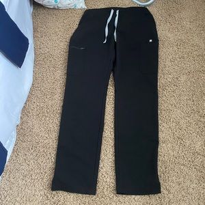 figs black yola scrub pants size s